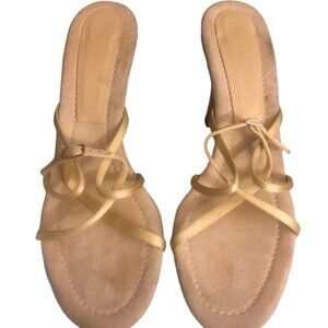 Bottega Vendetta suede heels 37 1/2 sandals designer strappy